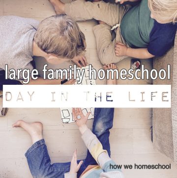 large family homeschooling